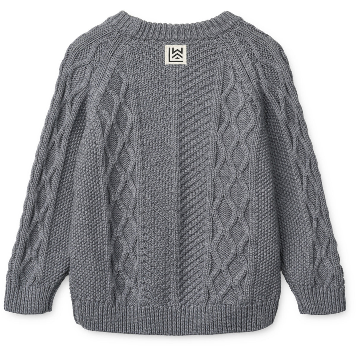 LIEWOOD Grey Melange Ari Cotton Knit Jumper