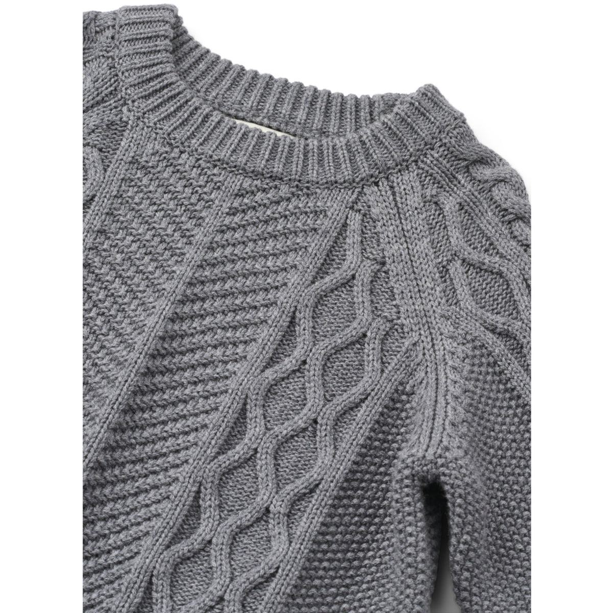 LIEWOOD Grey Melange Ari Cotton Knit Jumper