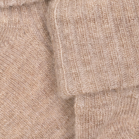 Minymo Silver Mink Melange Baby 2X2 Rib Wool Socks 2-Pack