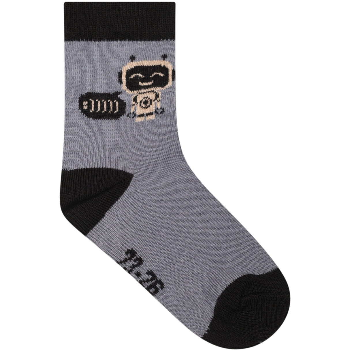 Minymo Blau Gray Socks W. Pattern (5-Pack)