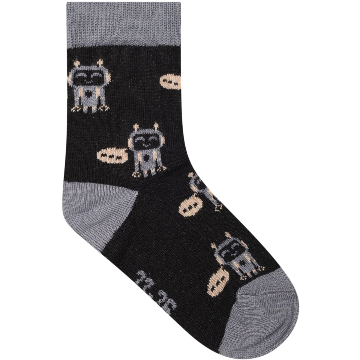 Minymo Blau Gray Socks W. Pattern (5-Pack)