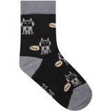 Minymo Blau Gray Socks W. Pattern (5-Pack)