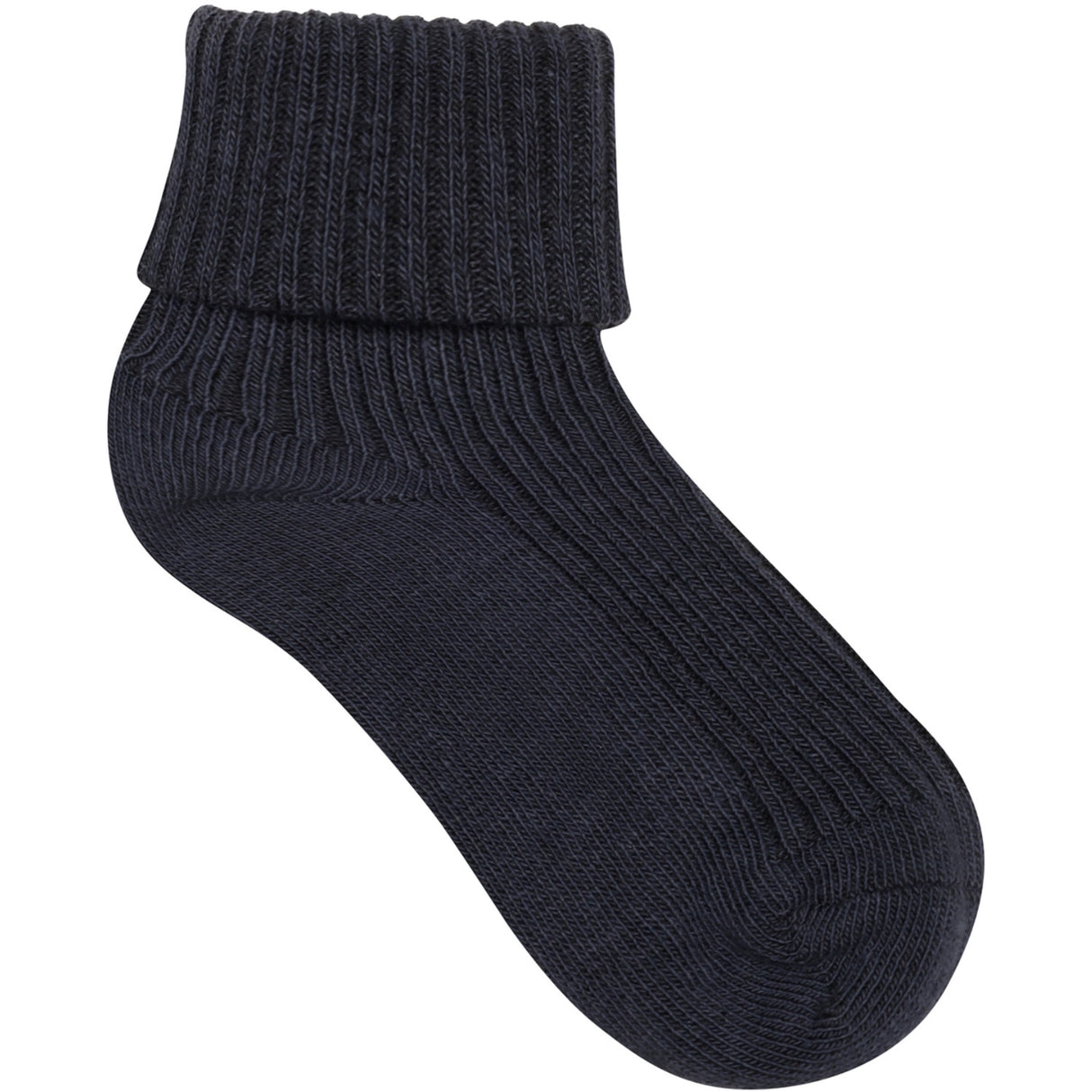 Minymo Blau Gray Baby 2X2 Rib Sock (3-Pack)