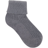 Minymo Blau Gray Baby 2X2 Rib Sock (3-Pack)