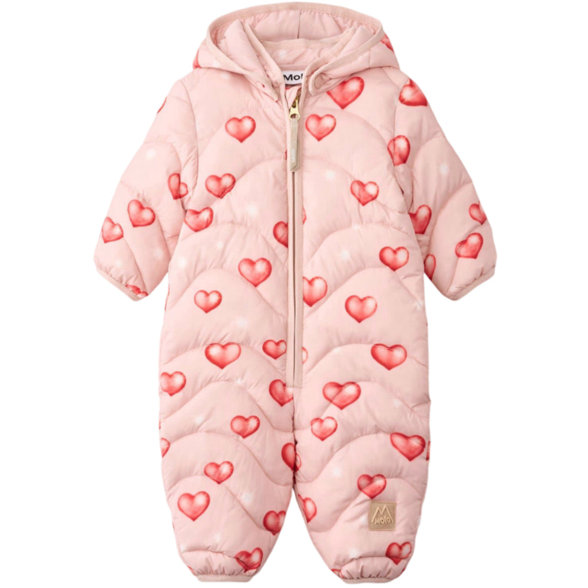 Molo Airbrush Hearts Honesty Baby Snowsuit