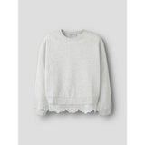 Name It Light Grey Melange Nkfrolinea Ls Nreg Swe Bru