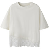 Name It Cloud Dancer Nkfroella Ss Nreg Top