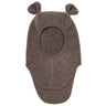 Huttelihut Brown Melange Balaclava Ears Wool Fleece