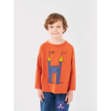 Bobo Choses Orange Faraway Castle LS T-Shirt