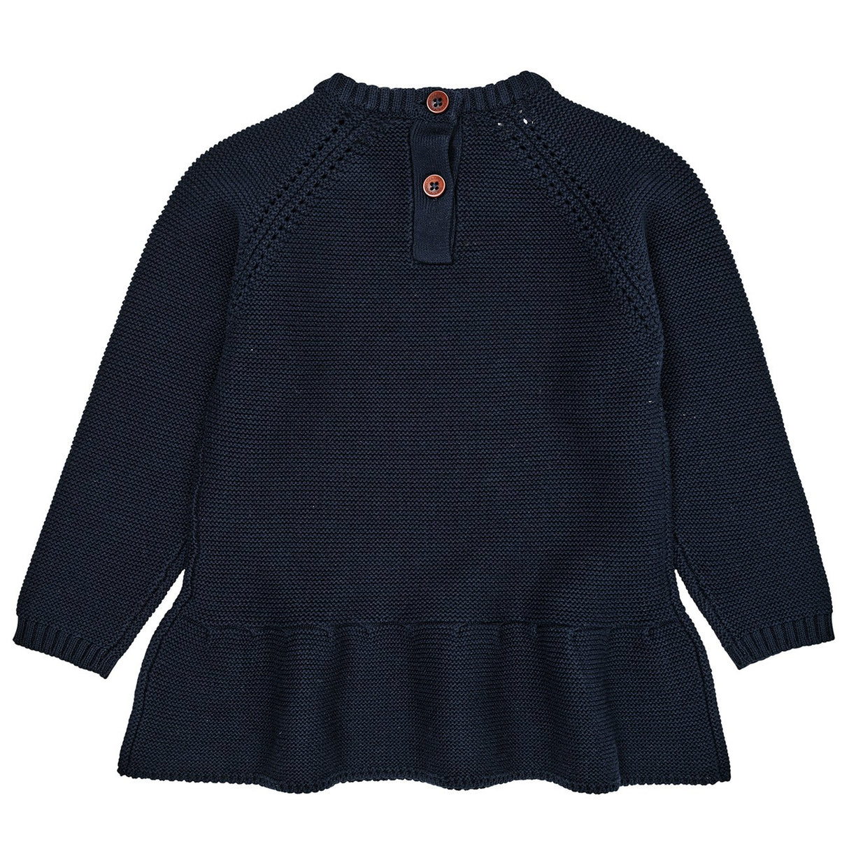 COPENHAGEN COLORS Navy Knitted Pullover w. Frill