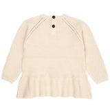 COPENHAGEN COLORS Cream Knitted Pullover w. Frill 2