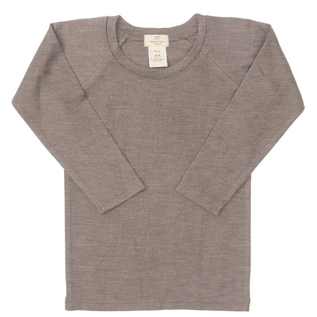 COPENHAGEN COLORS NATURAL MELANGE MERINO LIGHT KNITTED T-SHIRT LS