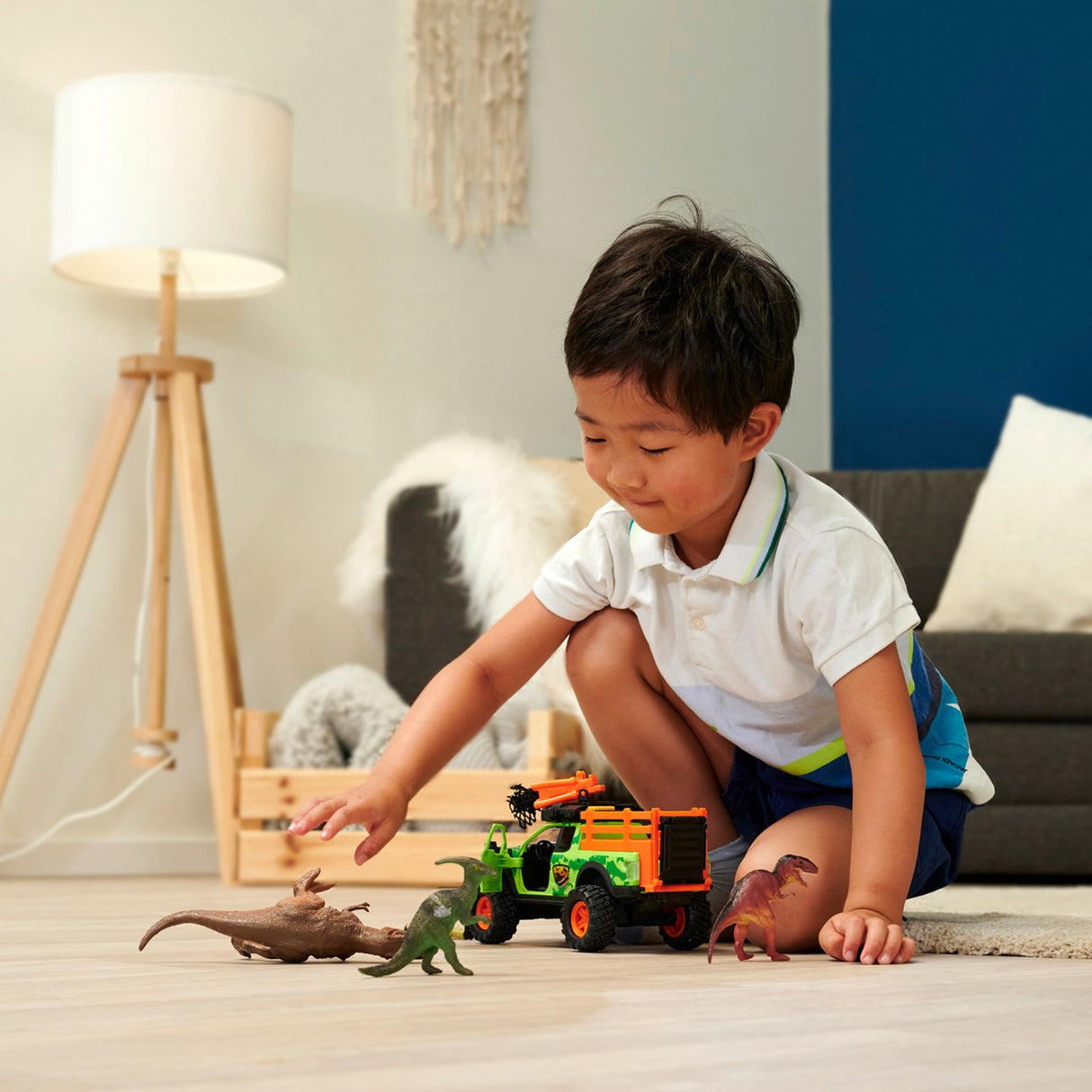 Dickie Toys h Dino Jæger Legesæt 4