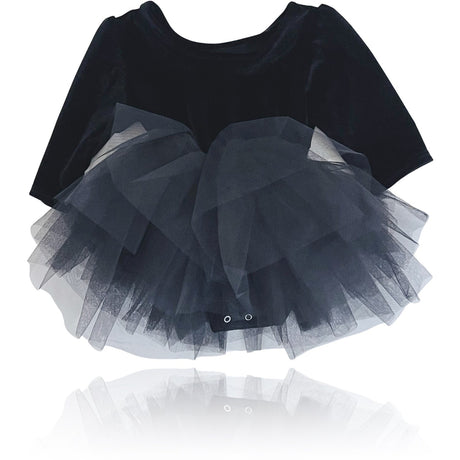 Dolly by Le Petit Tom Black Dolly Universe Velvet Planet Tutu Dress