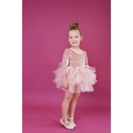 Dolly by Le Petit Tom Pink Dolly Universe Velvet Planet Tutu Dress