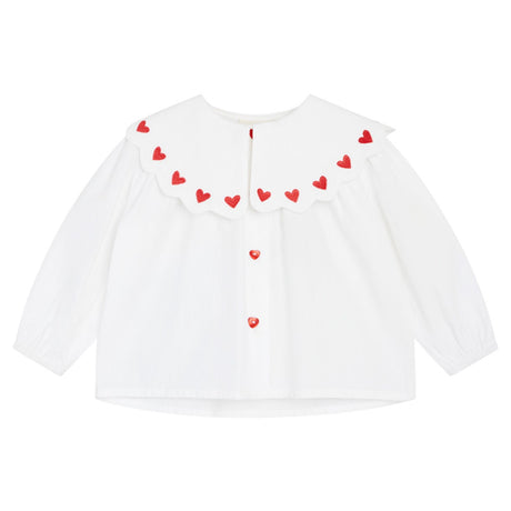 Flöss White/Ruby Red Ever Blouse