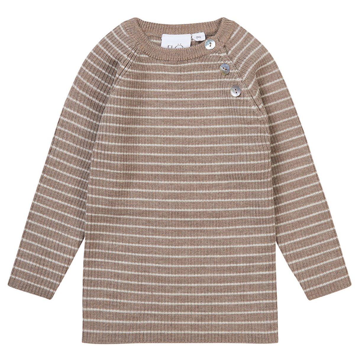 Flöss Ash Melange/Oat Melange Flye Sweater Wool