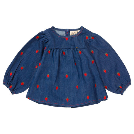 Flöss Berry Denim Colette Blouse