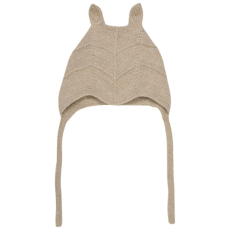 Huttelihut Camel Melange Bonnet Ears Alpaca Wool Knit