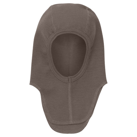 Huttelihut Brown Melange Balaclava Wool Rib