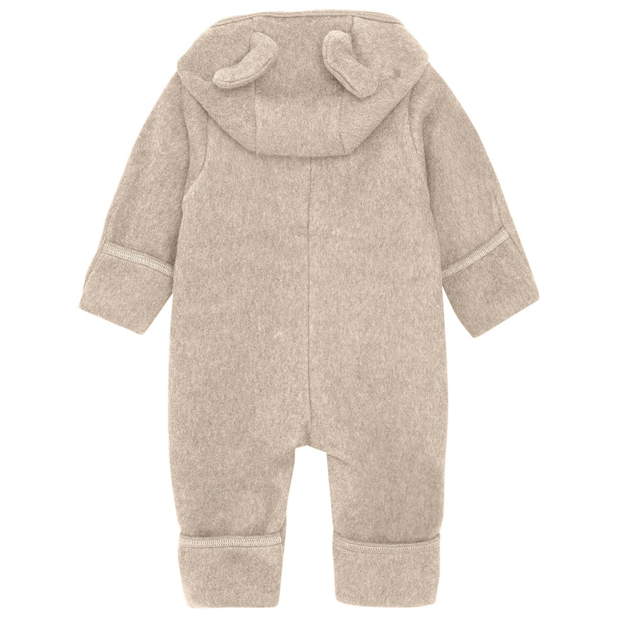 Huttelihut Camel Melange Pram Suit Ears Cot. Fleece (S)