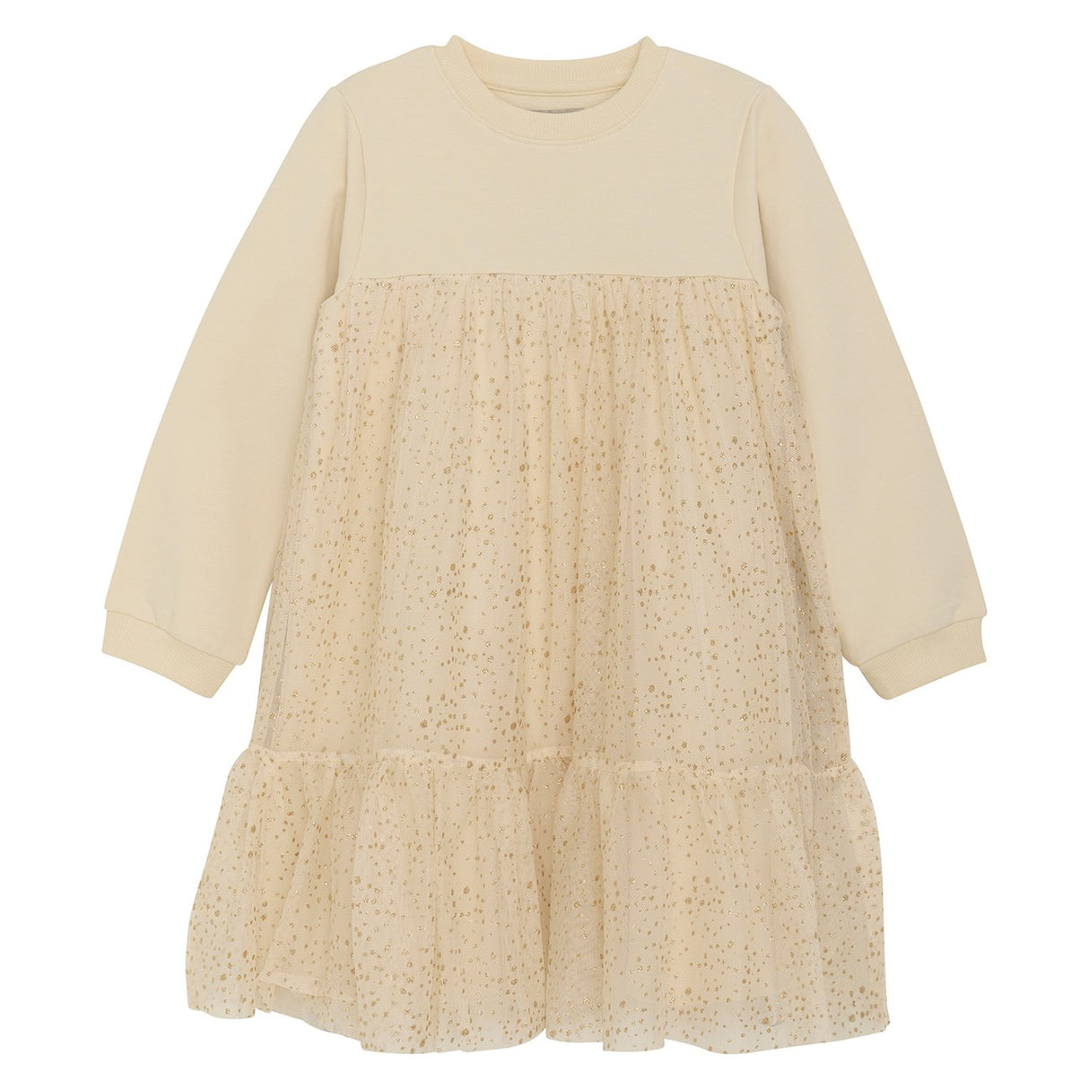 Huttelihut Wood Ash Dress Gold Tulle