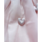 Dolly by Le Petit Tom DollyPink Dolly World Heart Balloon Organza Dress With Cotton Body