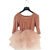 Dolly by Le Petit Tom Pink Dolly Universe Velvet Planet Tutu Dress