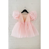 Dolly by Le Petit Tom DollyPink Dolly World V-Back Puff Sleeve Organza Tutu Dress