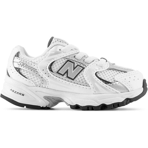 New Balance 530 Kids Bungee Lace Sneakers White