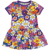 Småfolk Viola Short-Sleeved Dress With Flowers