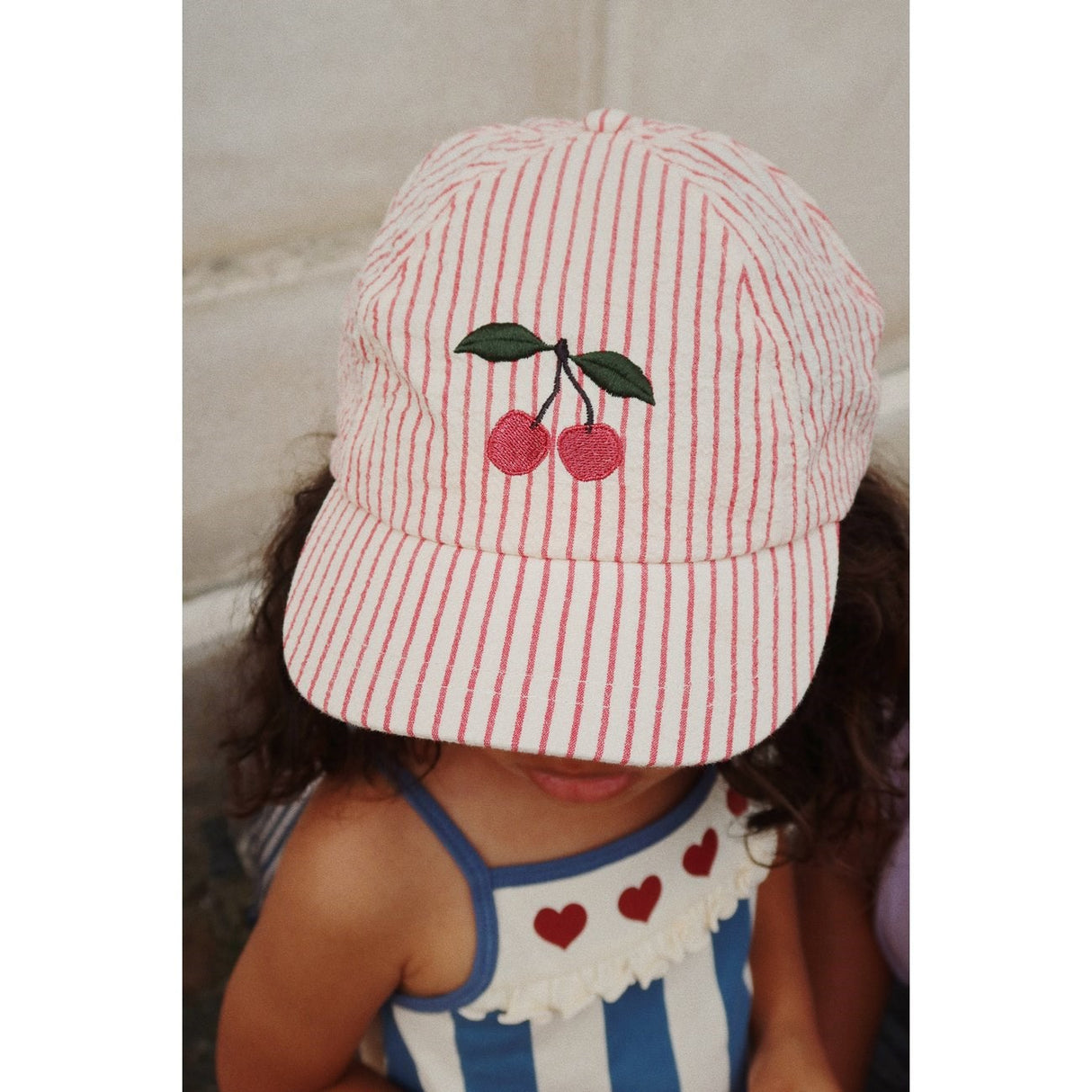 Konges Sløjd Ellie Bow Cap Amour Stripe 2