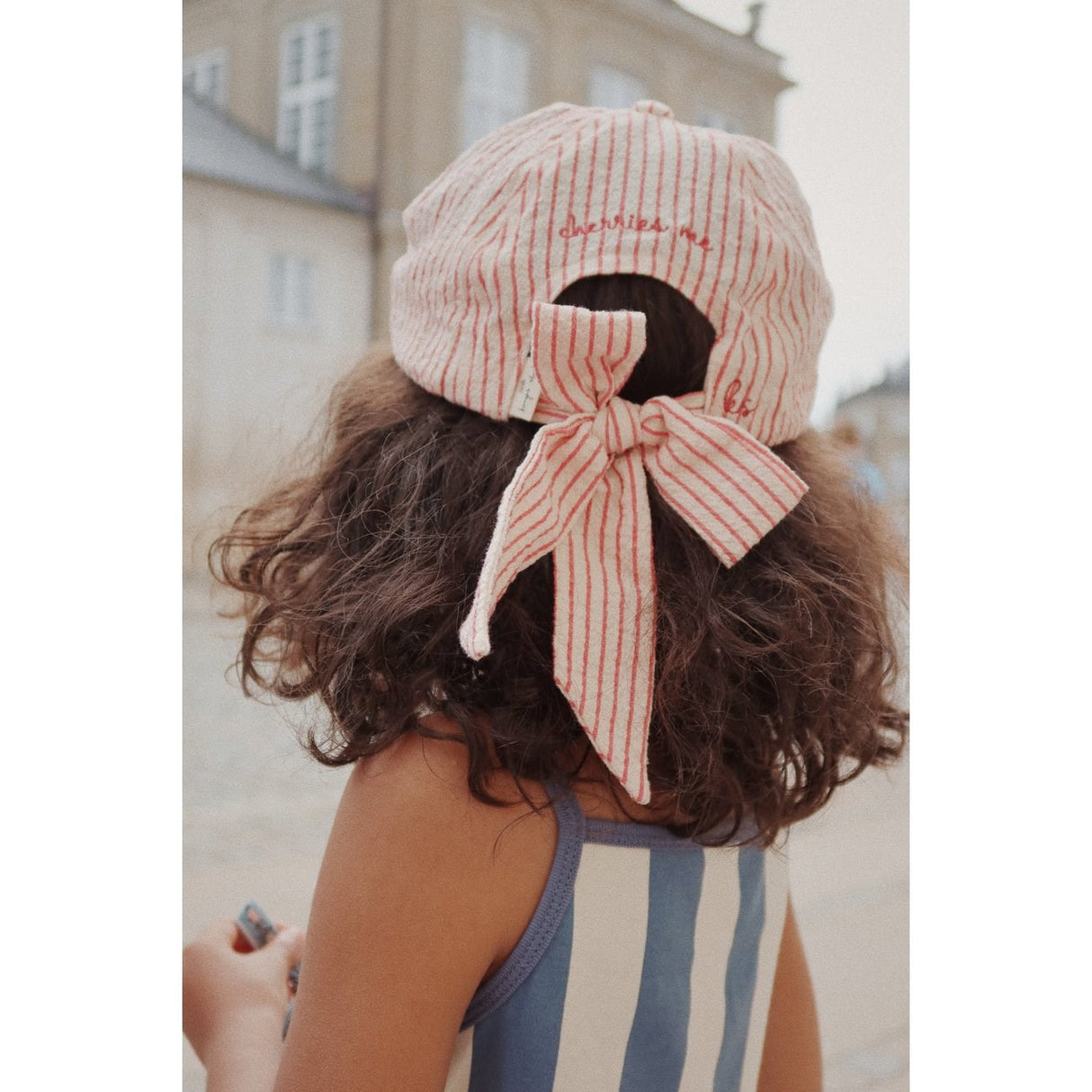 Konges Sløjd Ellie Bow Cap Amour Stripe 3