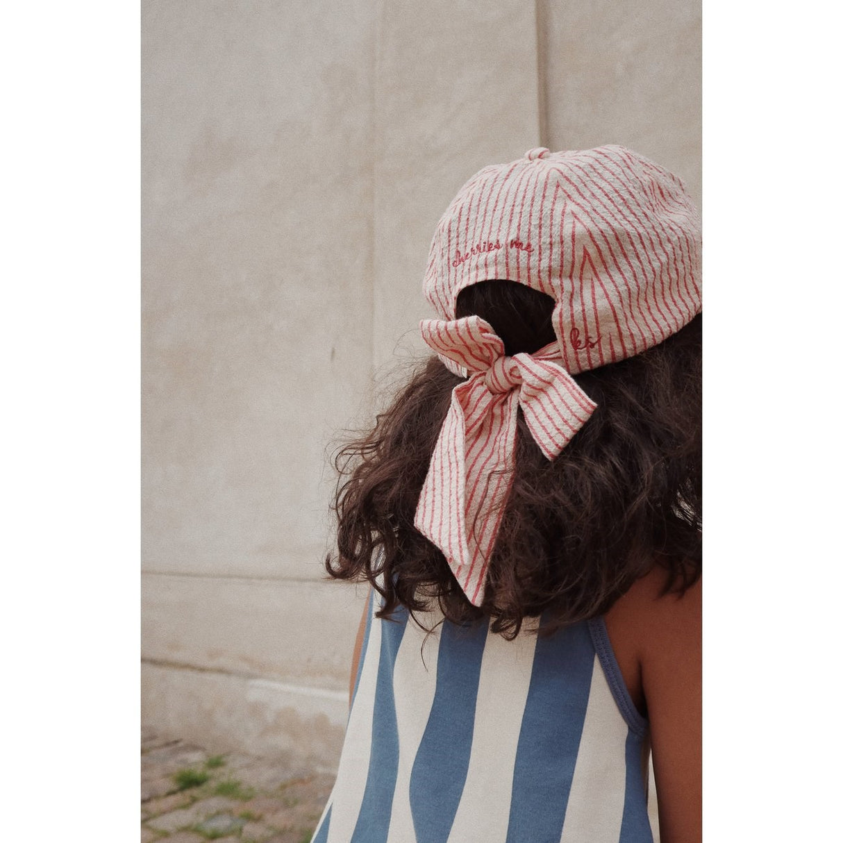 Konges Sløjd Ellie Bow Cap Amour Stripe 4