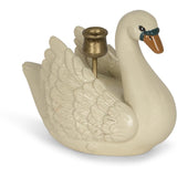 Konges Sløjd Swan Candlestick Creme