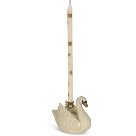 Konges Sløjd Swan Candlestick Creme 2