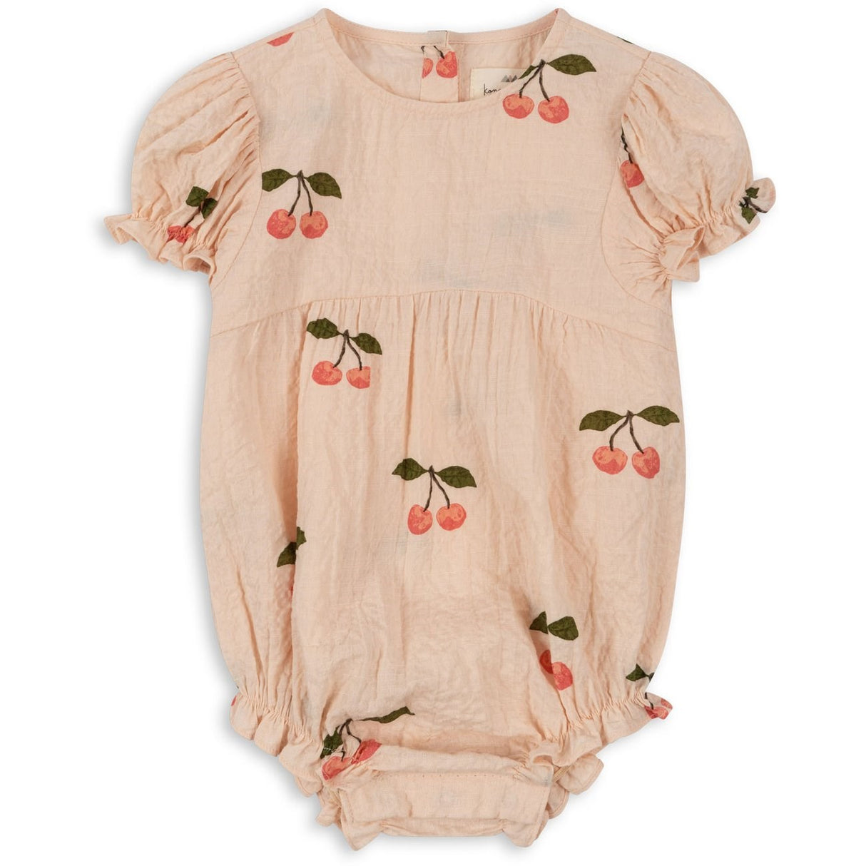 Konges Sløjd Ma Grande Cerise Pink Vida Puff Sleeves Romper