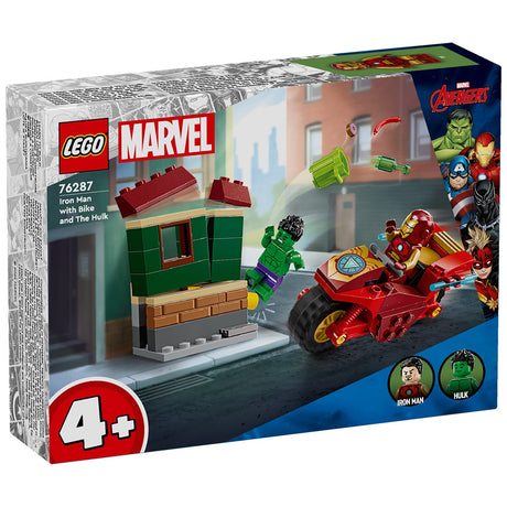 LEGO® Marvel Iron Man with Motorcycle and Hulk