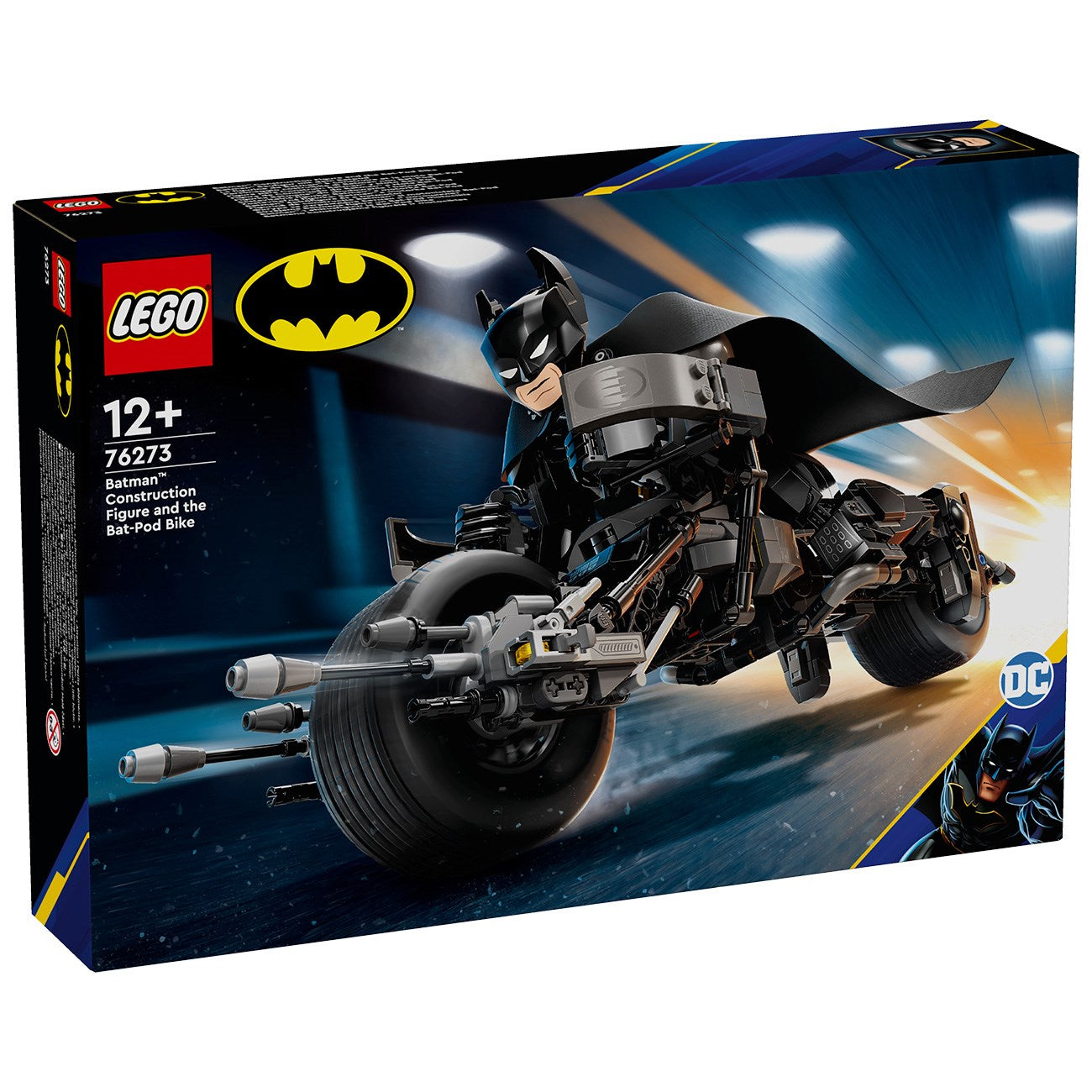 LEGO® Marvel Batman™ and Batpod Motorcycle construction figure