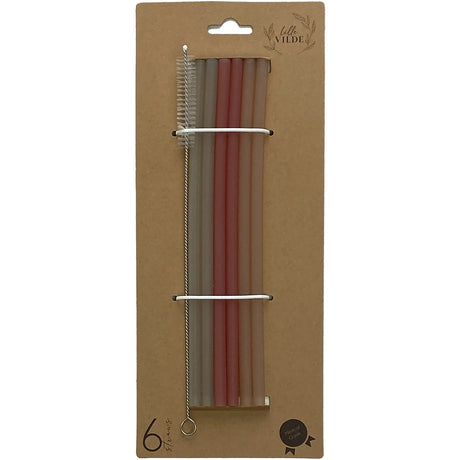 By Lille Vilde Canyons Silicone Straws 6pcs