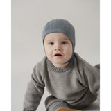 MarMar Modal Broad Rib Stormy Blue Hoody Hat