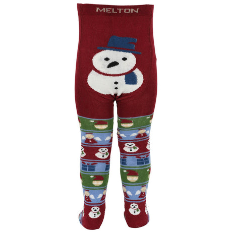 MELTON Sundried Tomato Snowman tights 2