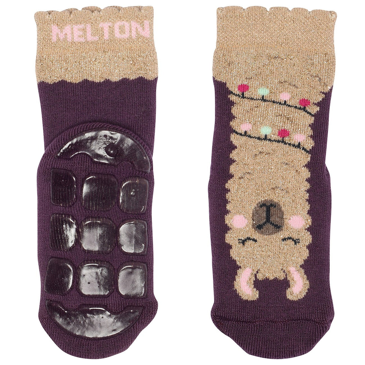 MELTON Hydrangea Llama socks - anti-slip