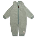 Mini A ture Pale Green Adel Teddy Fleece Full suit