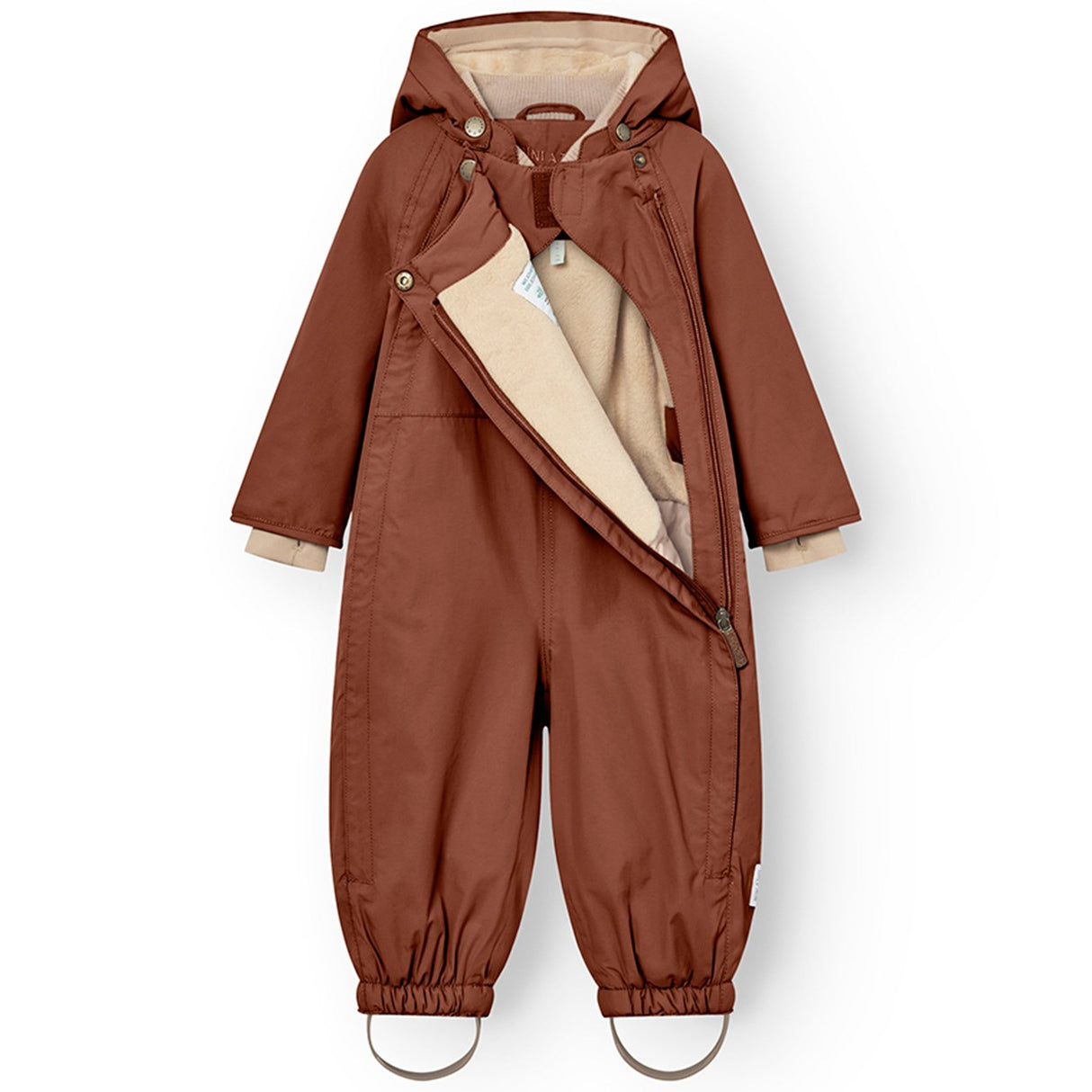 Mini A ture Rootbeer brown Wisti Fleece Snowsuit