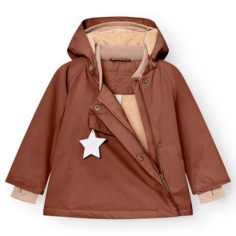 Mini A ture Rootbeer brown Wang Fleece Winter Jacket