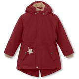 Mini A ture Red Merlot Vikania Fleece Winter Jacket