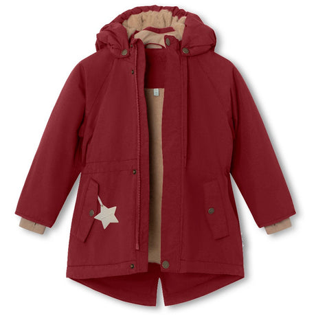 Mini A ture Red Merlot Vikania Fleece Winter Jacket