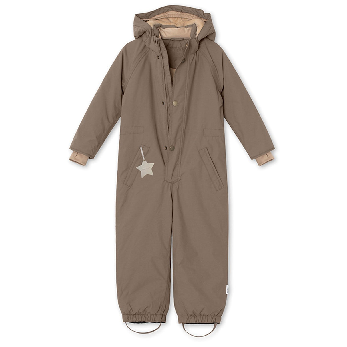 Mini A ture Morel grey Wanni Fleece Snowsuit