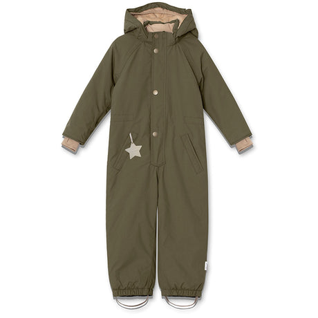 Mini A ture Olive night Wanni Fleece Snowsuit